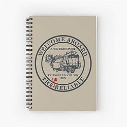 Welcome Aboard The Outer Worlds Spiral Notebook