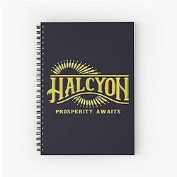 Halcyon Colony Logo The Outer Worlds Spiral Notebook