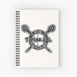 Tossball Interstellar LeagueThe Outer Worlds Black Print Spiral Notebook