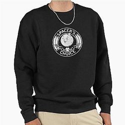 Spacer's Choice Distressed White The Outer Worlds Logo Essential Pullover Sweatshirt
