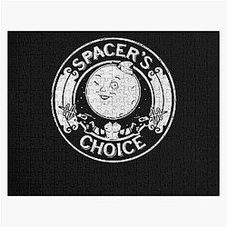 Spacers Choice Distressed White Logo The Outer Worlds Logo Jigsaw Puzzle
