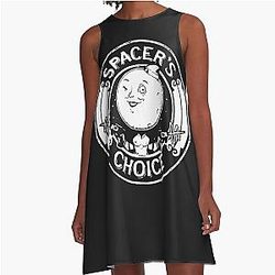 Spacers choice distressed white logo essential A-Line Dress