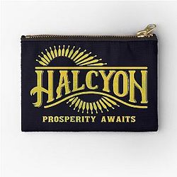 Halcyon Colony Logo The Outer Worlds Zipper Pouch