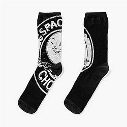 Spacer's Choice Distressed White Logo The Outer Worlds Socks