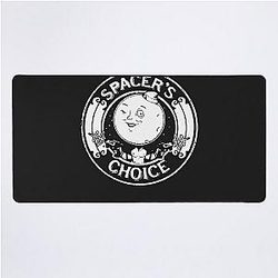 Spacers Choice Distressed White Logo Essential T Shirt Desk Mat