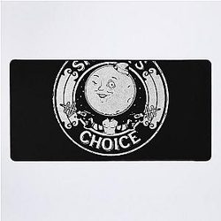 Distressed White Logo The Outer Worlds Desk Mat