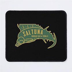 Retro Saltuna Logo The Outer Worlds Mouse Pad
