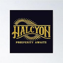 Halcyon Colony Logo The Outer Worlds Poster
