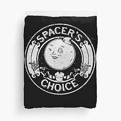 Spacer's Choice Distressed White logo The Outer Worlds Duvet Cover