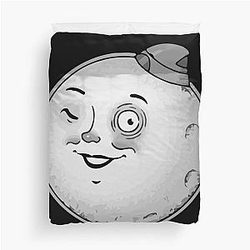 Moon Head The Outer World Duvet Cover