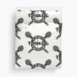 Tossball Interstellar League The Outer Worlds Black Print Duvet Cover