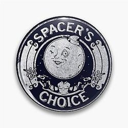 Spacer's Choice Distressed White Logo The Outer Worlds Logo Pin