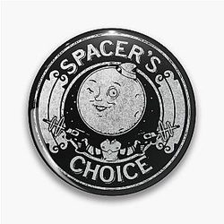 Spaceramp's Choice Distressed White Logo The Outer Worlds Logo 252 Pin