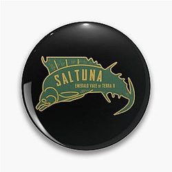 Retro Saltuna Logo The Outer Worlds Pin