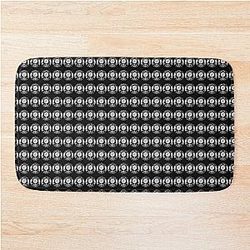 Spaceramp's Choice Distressed White The Outer Worlds Logo  252 Bath Mat