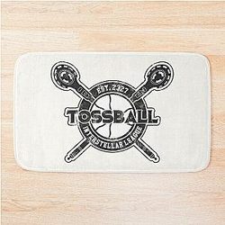 Tossball Interstellar League - The Outer World Black Print Bath Mat