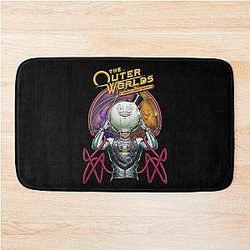 The Outer Worlds Cosmic Frontier Gentleman Retro Space Art Bath Mat