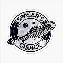Outer Worlds Logo Sticker - Distressed White Spacer Alternate