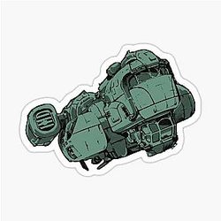 The Unreliable Space Ship The Outer Worlds Sticker