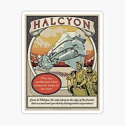 The Outer Worlds - Come to Halcyon Sticker