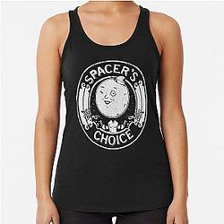 Spacer's Choice Distressed White  The Outer Worlds Racerback Tank Top