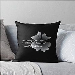 The Perks of Being a Wallflower Dark Throw Pillow