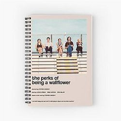 The Perks of Being a Wallflower: Alternate Minimal Cover Spiral Notebook