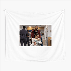 The Pitt Iconic Scrubs and Life Saving Moments Motif The Pitt Tapestries