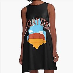 The Art A-Line Red Clay Strays Dress