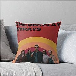The Red Clay Stras Art Throw Pillow