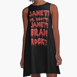 The Rocky Horror Picture Show Dr. Scott Janet Brad A-Line Dress
