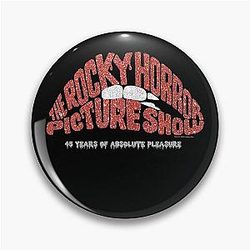 The Rocky Horror Picture Show 45 Year Glitter Lips Logo Pin