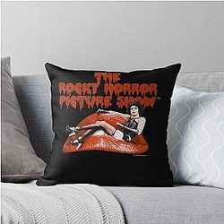 The Rocky Horror Picture Show Dr Frank N Furter Logo Throw Pillow