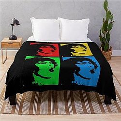 Vintage Music The Rocky Horror Picture Show Poster Gift Music Fan's Throw Blanket
