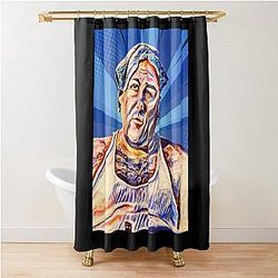 The Sopranos Fan Art Gifts for Sopranos Fans Tony Soprano with Towel on his Head Shower Curtain