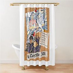 A Custom Job. The Sopranos - Tony Soprano - Fan Art - Gifts for Sopranos Fans Shower Curtain