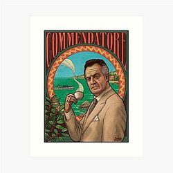Commendatore The Sopranos Art Print