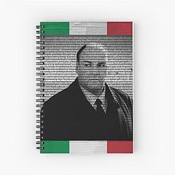 The Sopranos Mob Style Never Dies Spiral Notebook