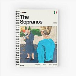 The Sopranos Art Spiral Notebook