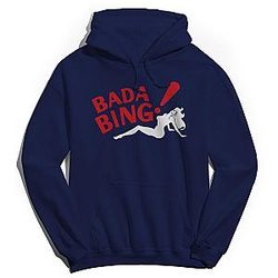 The Sopranos Hoodie for Men and Women Bada Bing Navy Long Sleeve Hooded Sweatshirt