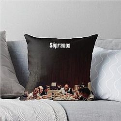 The Sopranos Last Dinner Throw Pillow