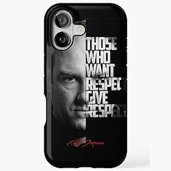 Black and White iPhone Case with The Sopranos quote featuring Tony Soprano.