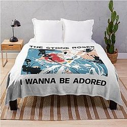 The Stone Roses I Wanna Be Adored Throw Blanket