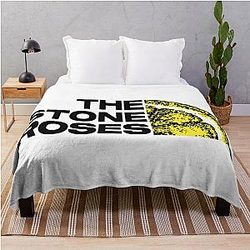 Stone Roses Merch The Stone Roses Logo Throw Blanket