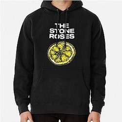 Stone Roses Merch Tsr Lemon Ringer Pullover Hoodie