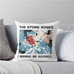 Stone Roses Merch I Wanna Be Adored Throw Pillow