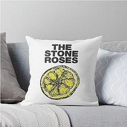Stone Roses Merch The Roses Lemon Throw Pillow