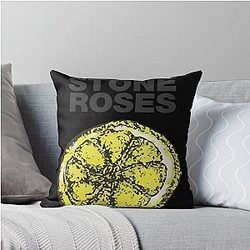 The Stone Roses Lemon Throw Pillow