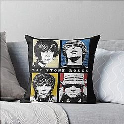 The Stone Roses Art Band Throw Pillow