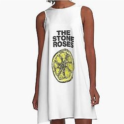 Stone Roses Merch The Stone Roses Lemon A-Line Dress